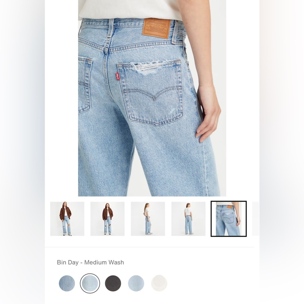 NET Levi's BAGGY DAD WOMEN'S JEANS - 24 / Bin Day